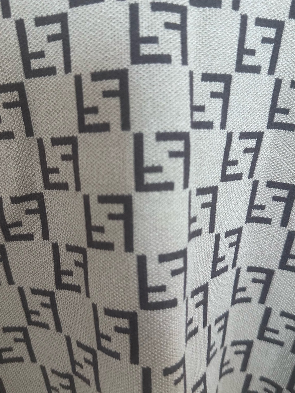 Vintage Fendi Brown Monogram Knit Polo with Contrast Trim - Picture 4 of 4